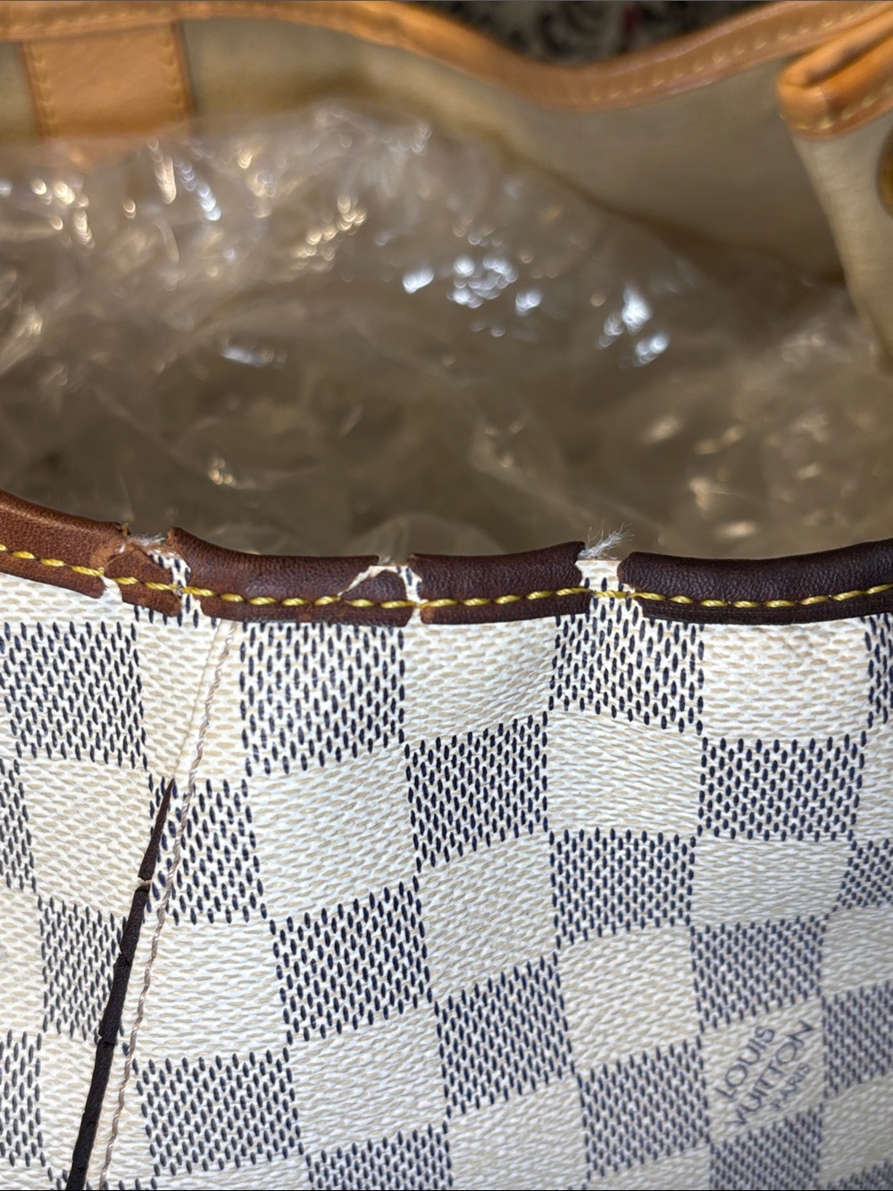 Louis Vuitton Damier Azur Galliera PM - AS IS Rehab Candidate - Picture 11 of 16